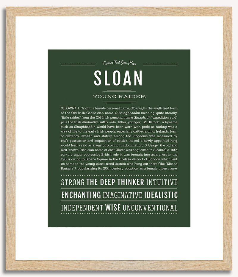 Sloan | Name Art Print