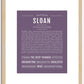 Sloan | Name Art Print