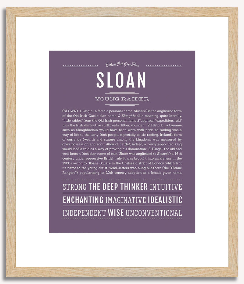 Sloan | Name Art Print