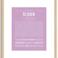 Sloan | Name Art Print