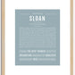 Sloan | Name Art Print