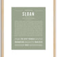 Sloan | Name Art Print