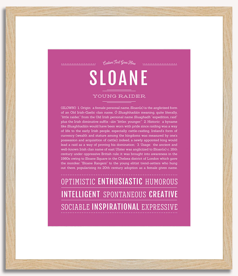 Sloane | Name Art Print