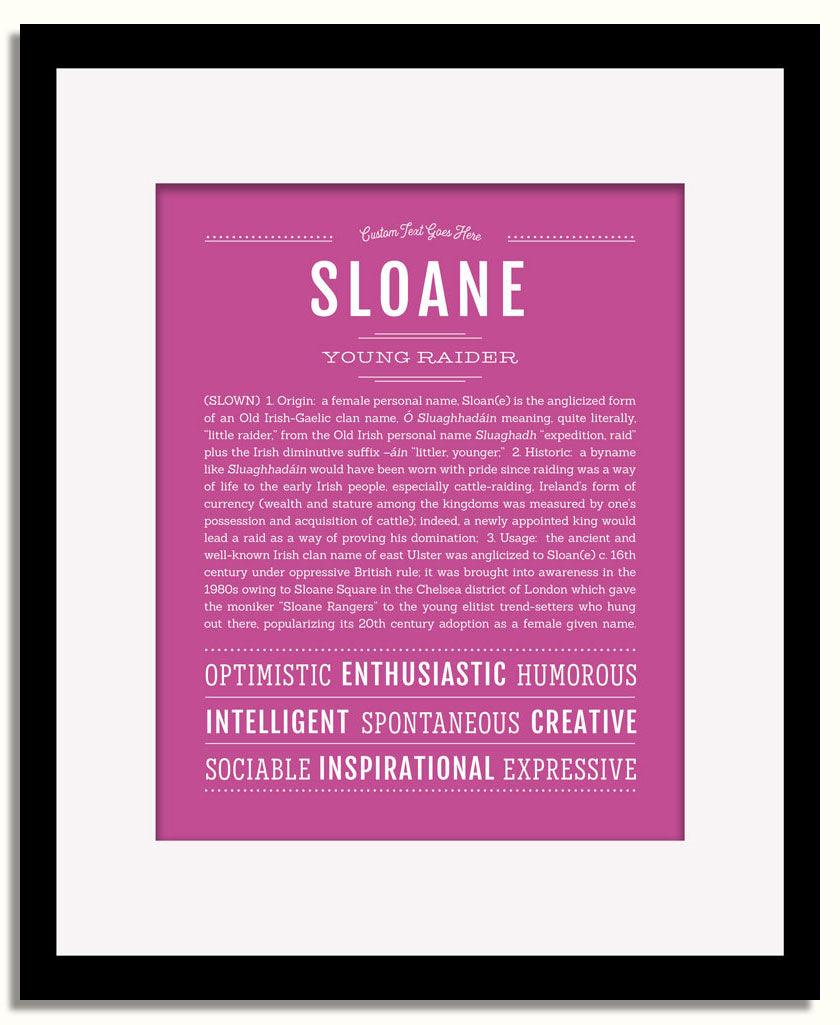 Frame Options | Dark Pink | Black Frame, Matted