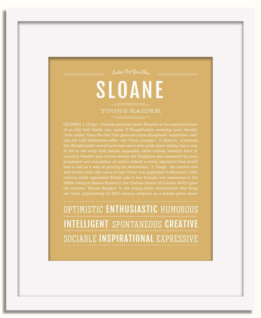 Frame Options | Matte Gold | White Frame, Matted