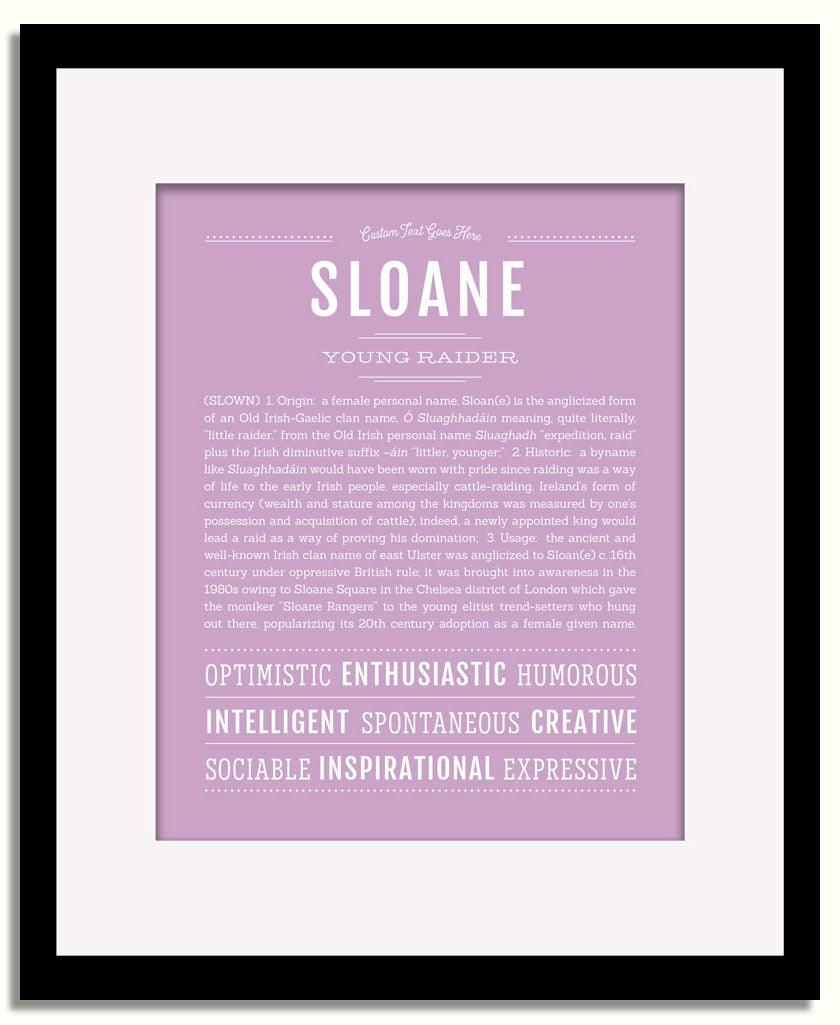 Frame Options | Lilac | Black Frame, Matted