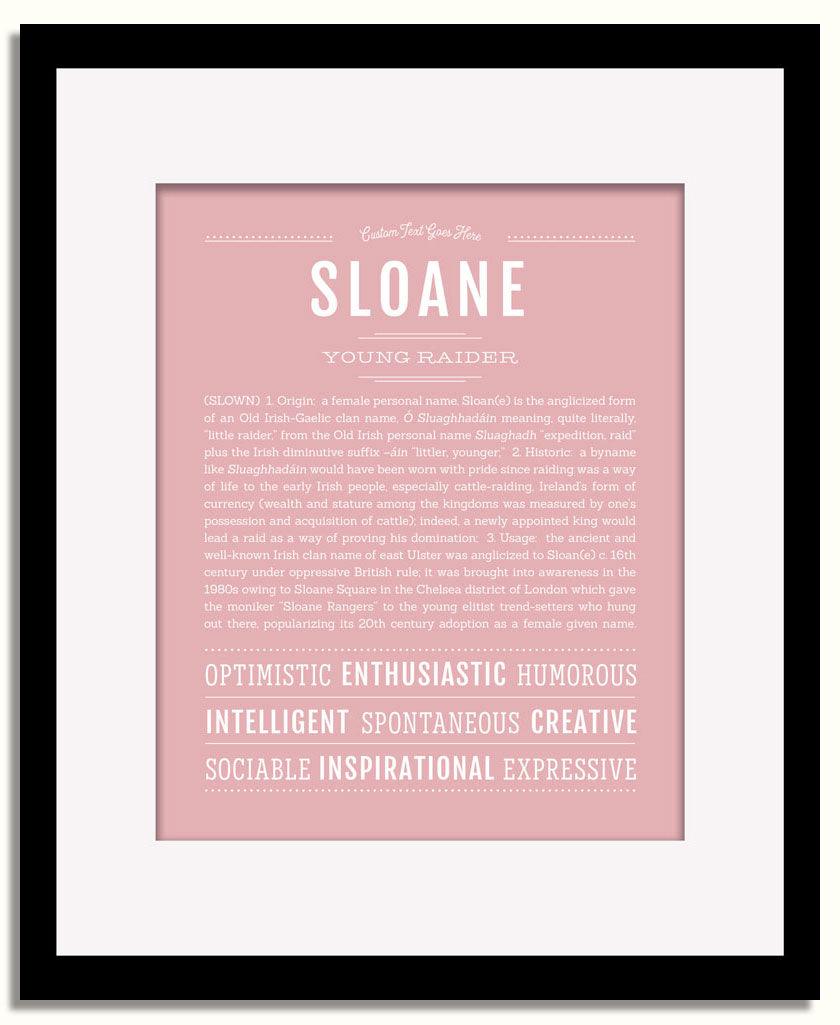 Frame Options | Dusty Rose | Black Frame, Matted