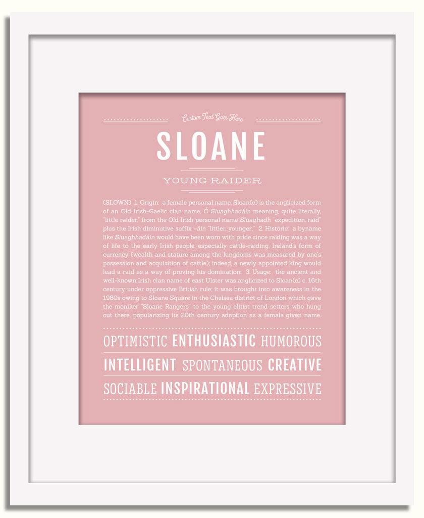 Frame Options | Dusty Rose | White Frame, Matted