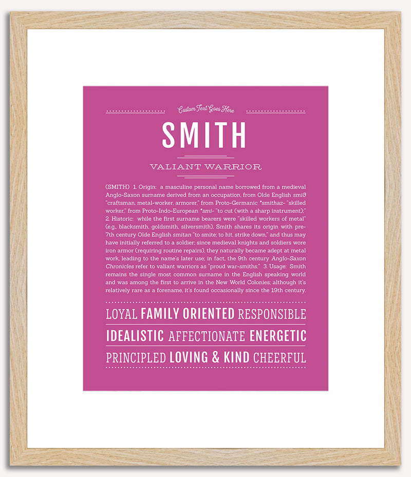 Smith | Name Art Print