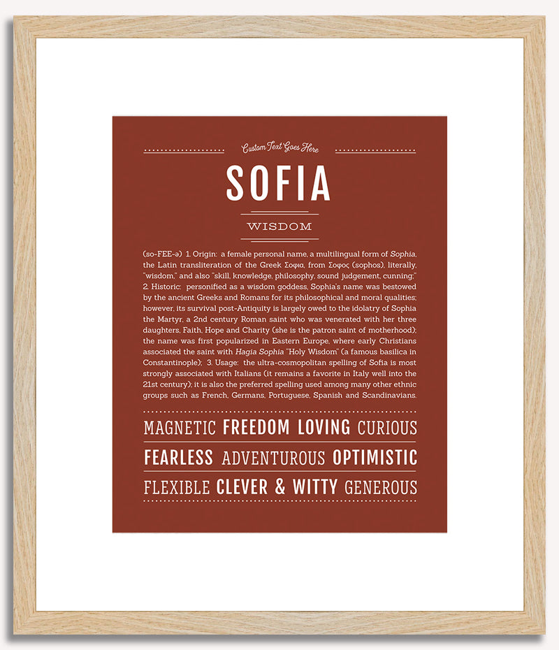 Sofia | Name Art Print