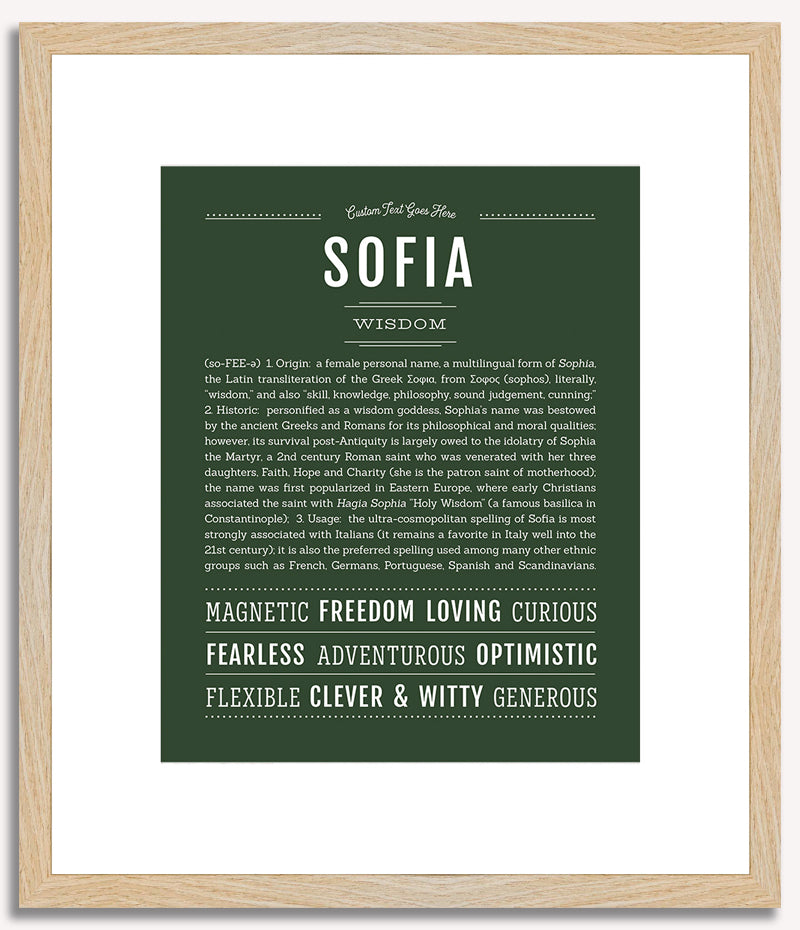 Sofia | Name Art Print