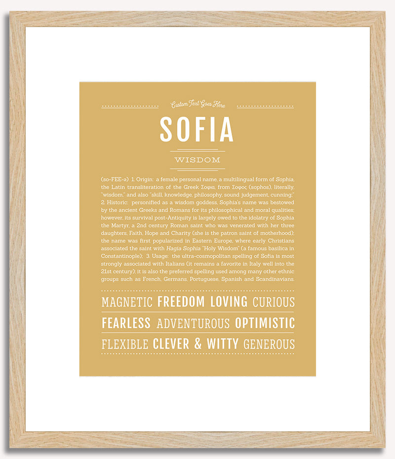 Sofia | Name Art Print