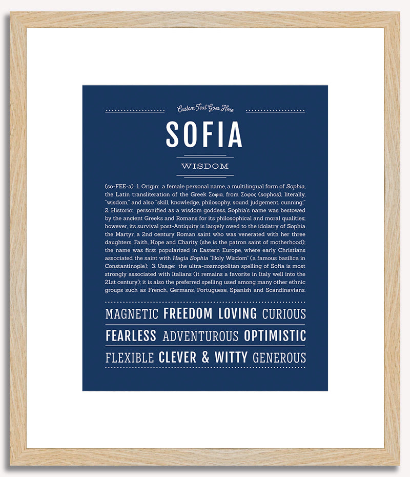 Sofia | Name Art Print