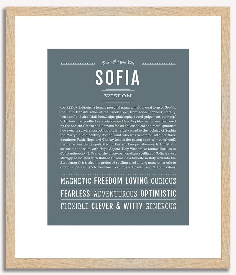 Sofia | Name Art Print