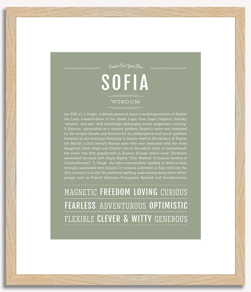 Sofia | Name Art Print