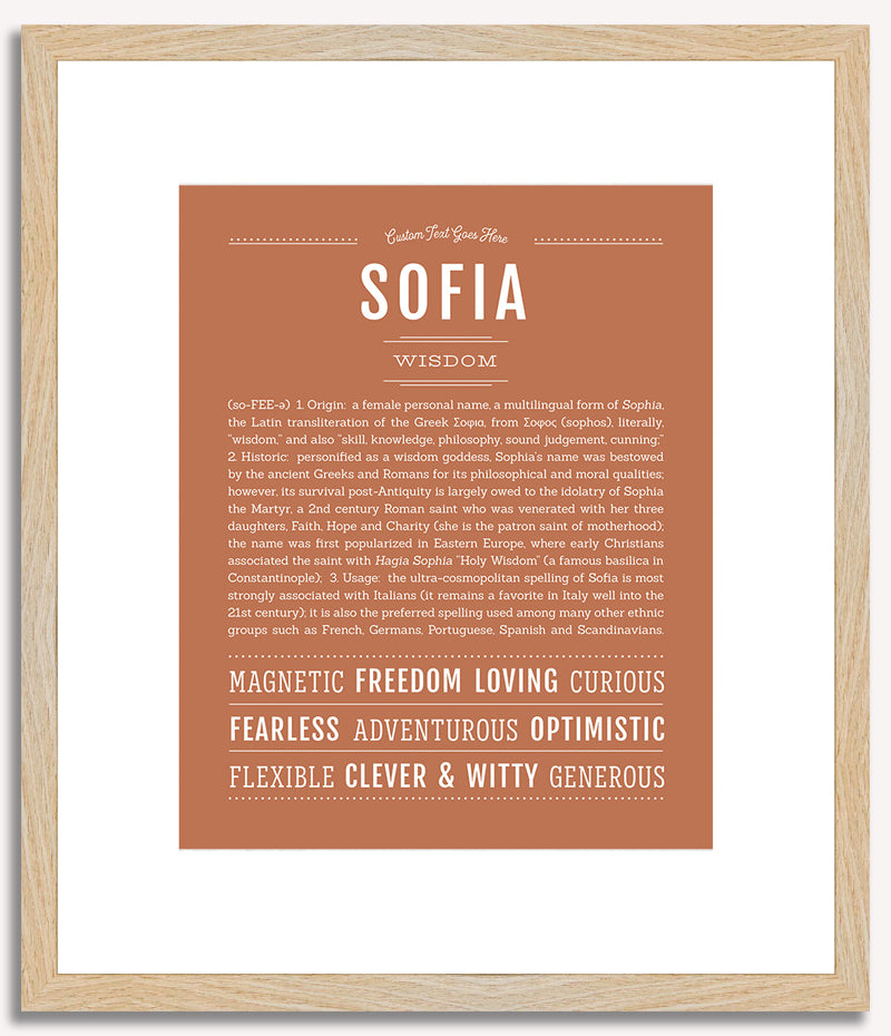 Sofia | Name Art Print