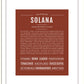 Solana | Name Art Print