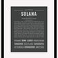 Solana | Name Art Print
