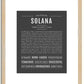 Solana | Name Art Print
