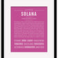 Solana | Name Art Print