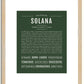 Solana | Name Art Print