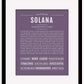 Solana | Name Art Print