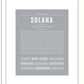 Solana | Name Art Print