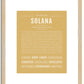Solana | Name Art Print
