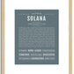 Solana | Name Art Print