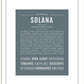 Solana | Name Art Print