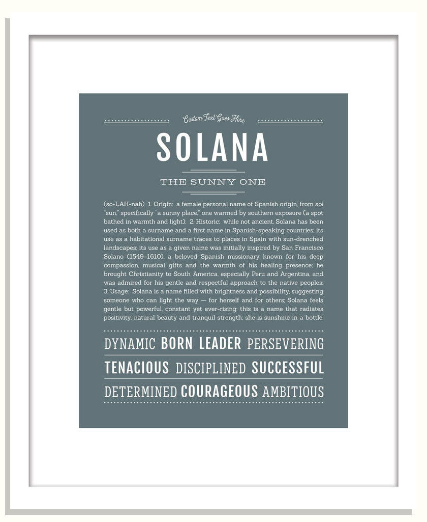 Solana | Name Art Print