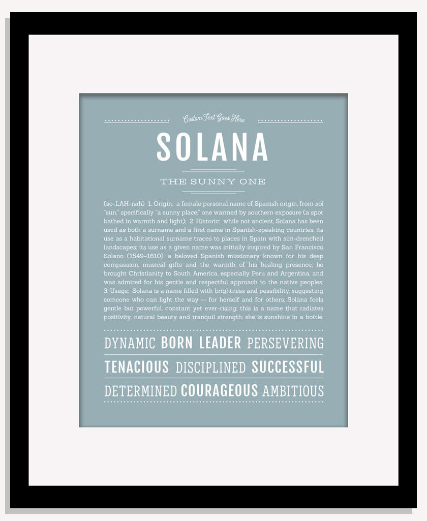 Solana | Name Art Print