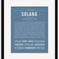 Solana | Name Art Print