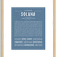 Solana | Name Art Print