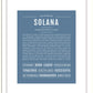 Solana | Name Art Print