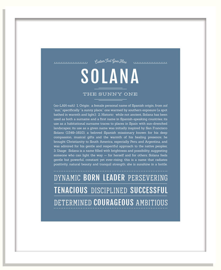 Solana | Name Art Print