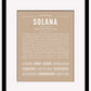 Solana | Name Art Print