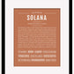 Solana | Name Art Print
