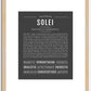 Solei | Name Art Print