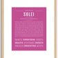 Solei | Name Art Print