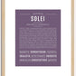 Solei | Name Art Print