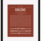 Solene | Name Art Print