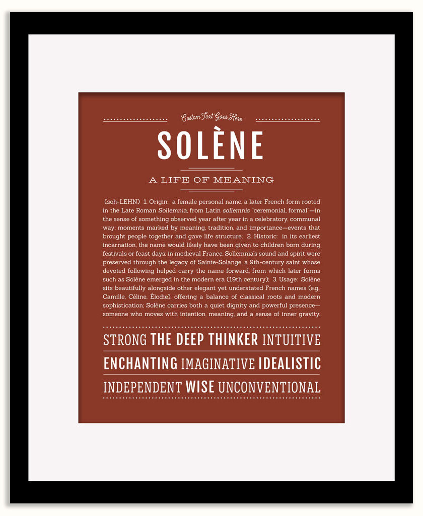 Solene | Name Art Print