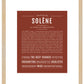Solene | Name Art Print