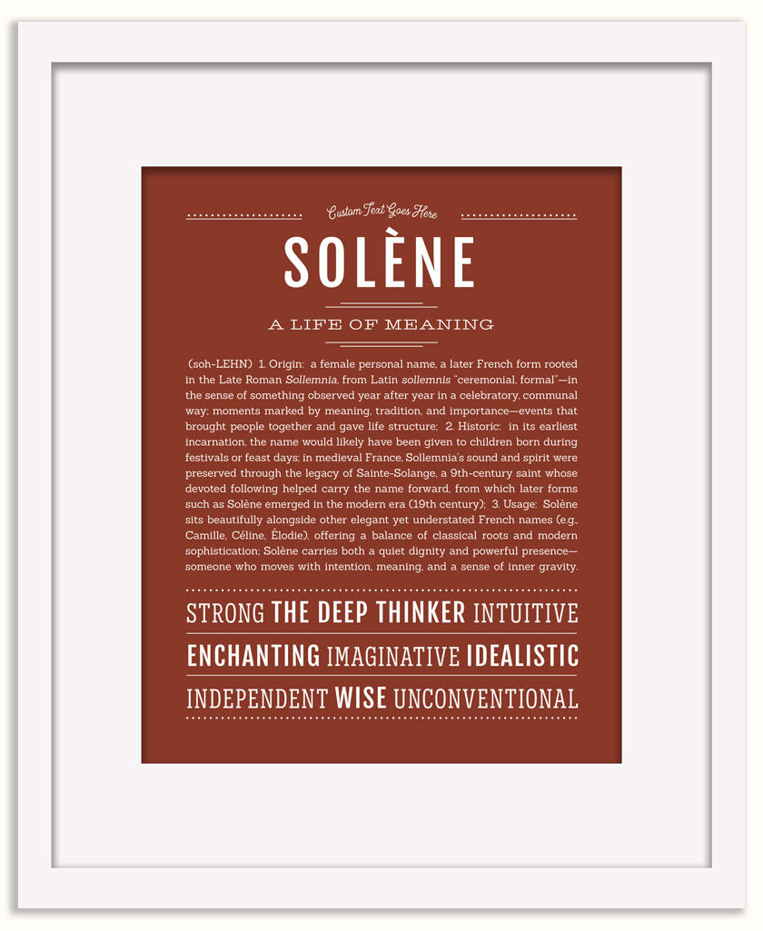 Solene | Name Art Print