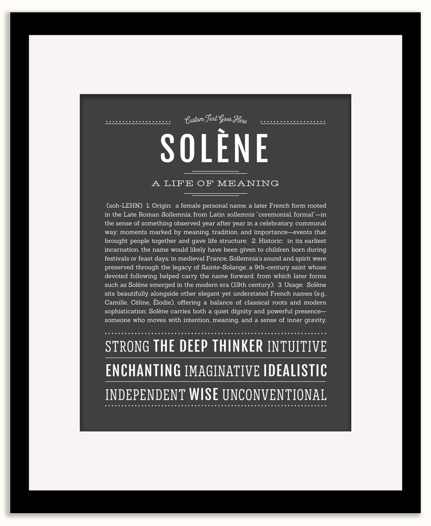 Solene | Name Art Print