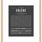 Solene | Name Art Print
