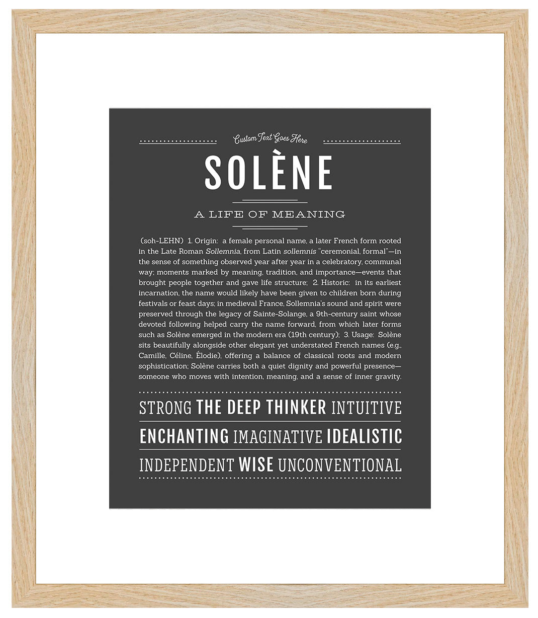 Solene | Name Art Print