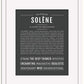Solene | Name Art Print