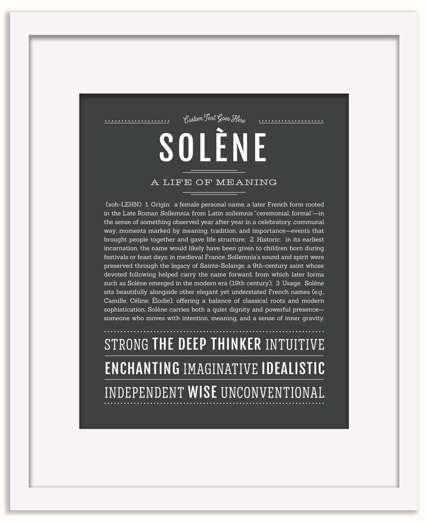 Solene | Name Art Print